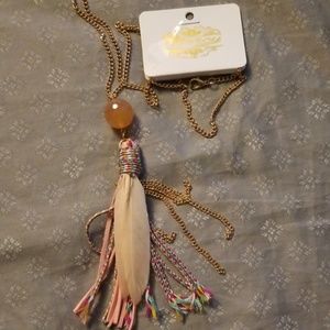 Feather Tassel Necklace